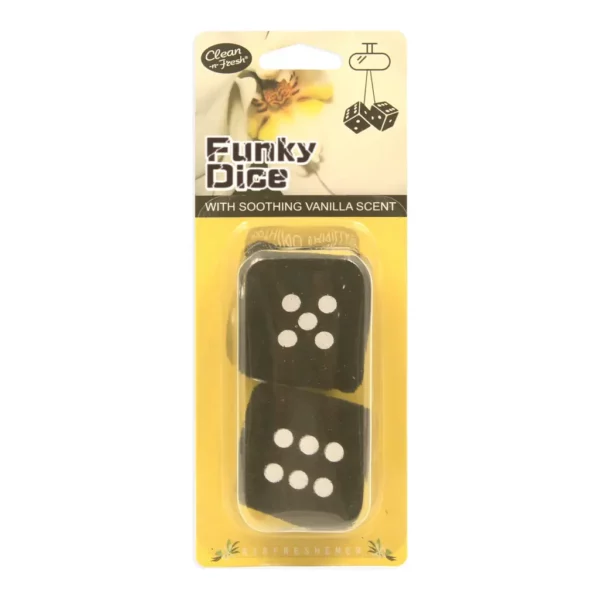 Hanging dice air freshener black, Hanging Car Air freshener