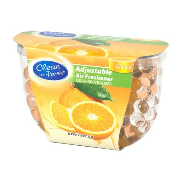 Odor neutralizing gel beads citrus