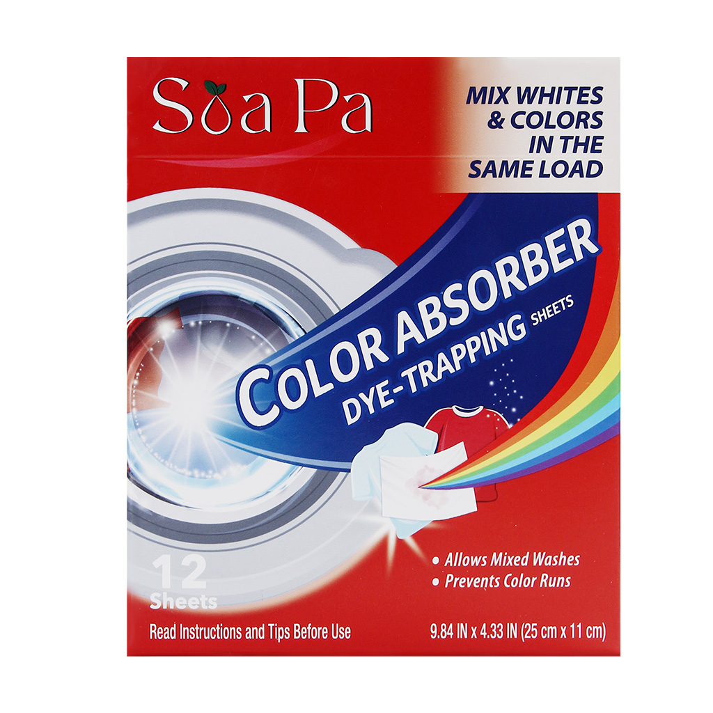 Colour Absorber Sheets – 12 Sheets | Prevents Color Bleeding & Protects Laundry 1 Colour Absorber Sheets