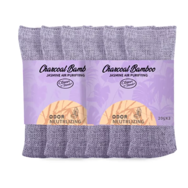 20g*6 Naturally Activated Bamboo Charcoal Air Purifying Bags, Bamboo Charcoal Bags