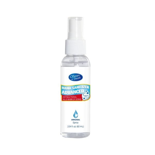 60ml antibacterial hand sanitizer spray