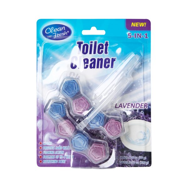 Automatic toilet bowl cleaner rim block