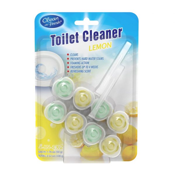 Automatic toilet bowl cleaner rim block