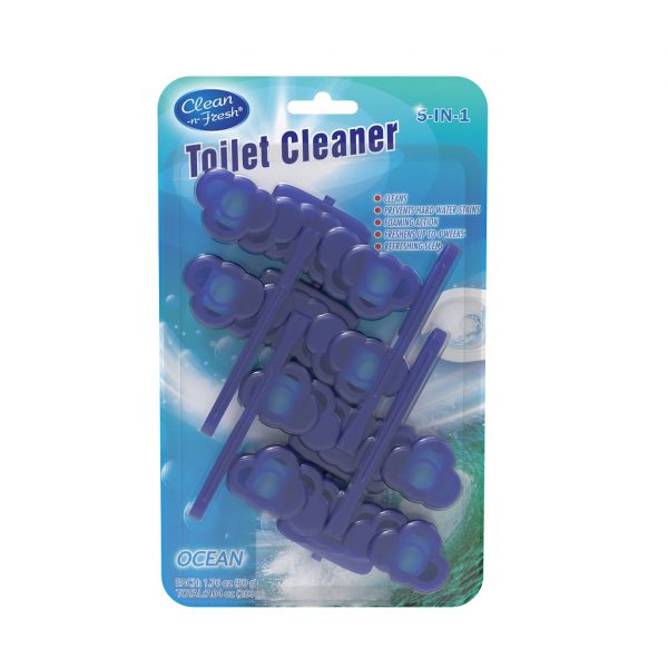 Blue active toilet rim block