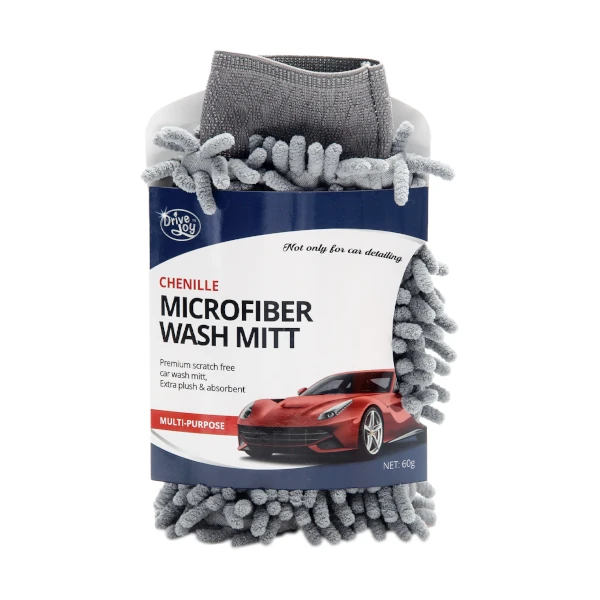 20 X 16 cm Gray CHENILLE Microfiber Car Wash Mitt