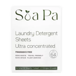 Laundry Detergent Sheets 64 loads/ 32 sheets, paper bag