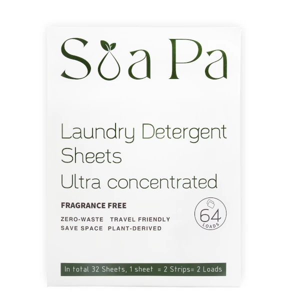 Envelope Package Laundry Detergent Sheets 64 Loads