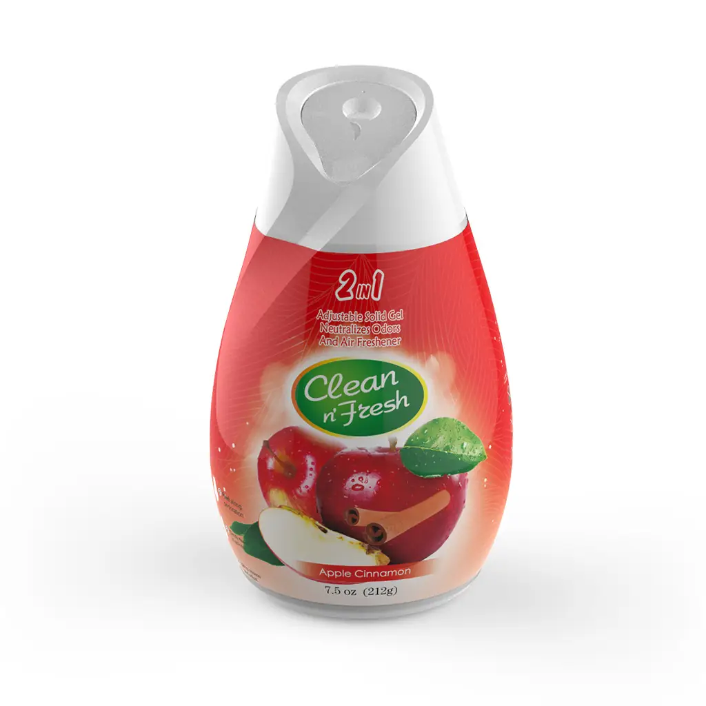 Air Freshener Manufacturer in China 2 Adjustable Gel Air Freshener Apple Cinnamon 212g
