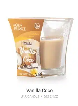 Jar Scented Candle Vanilla Coco