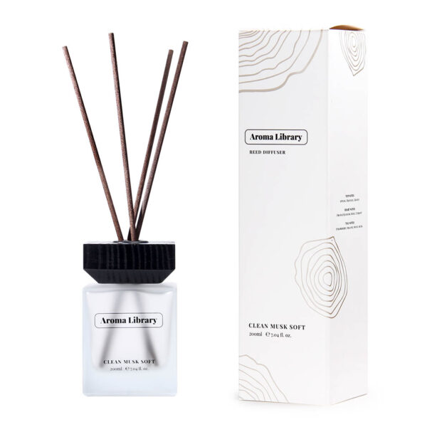 Timber Echo Reed Diffuser – 200ml Tree Ring Pattern | Natural & Long-Lasting Aroma - Image 2