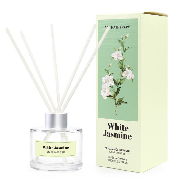 Nature-Inspired Reed Diffuser 120ml White Jasmine