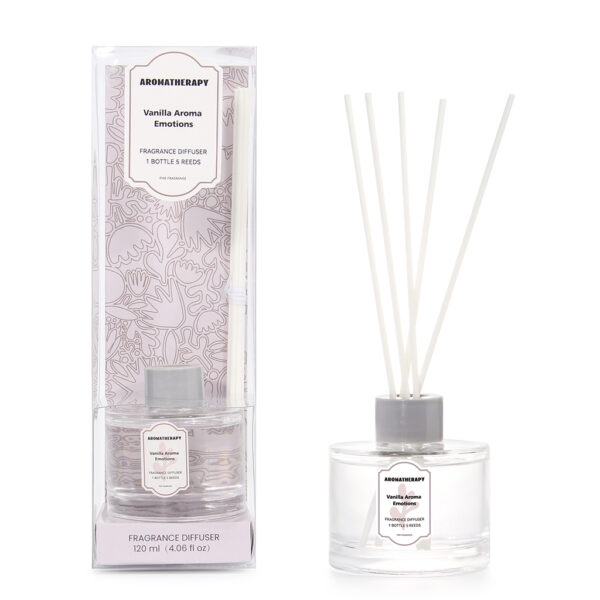 Reed Diffuser PET Box Vanilla Aroma Emotions 120ml