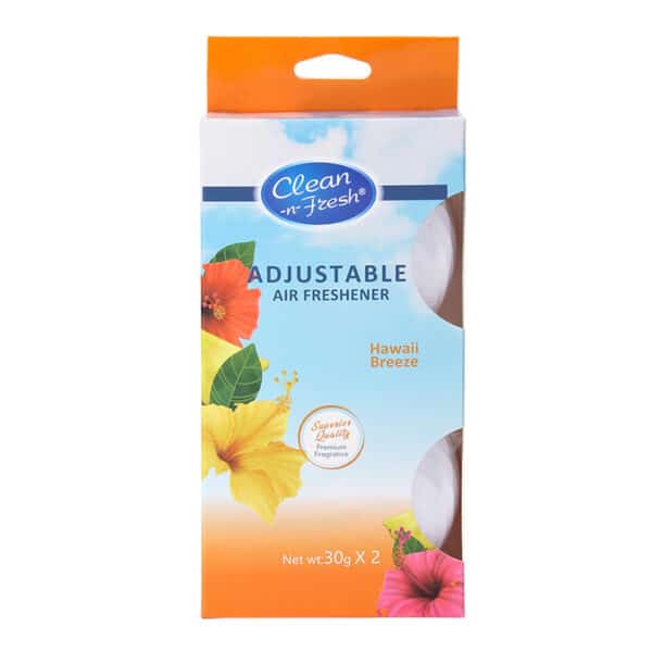 Flying Saucer Hanging Gel Air Freshener Hawaii Breeze 2pack