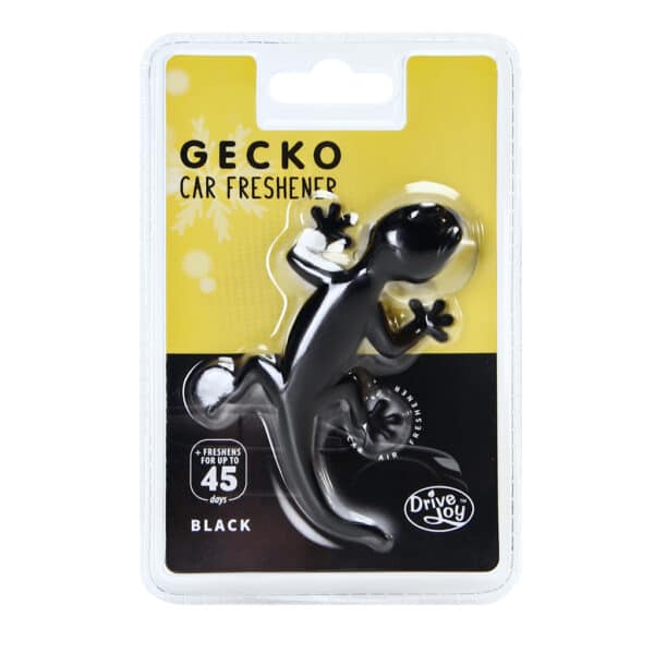 PVC Car Air Freshener Gecko Black