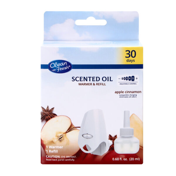 Scented Oil Warmer & Refill Apple Cinnamon