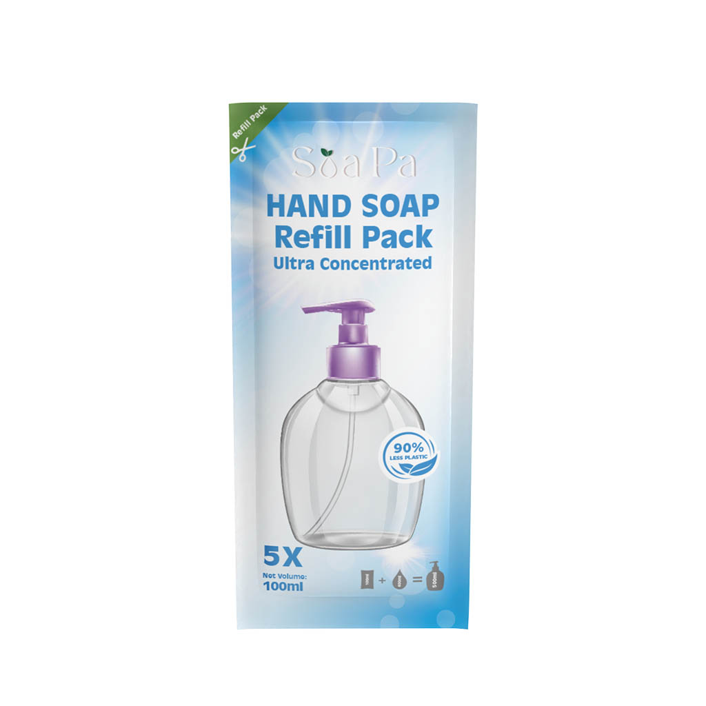 Hand Soap Refill – 100ml | Sustainable & Travel-Friendly Concentrated Cleanser 1 Concentrated Hand Soap Refill Pack 100ml
