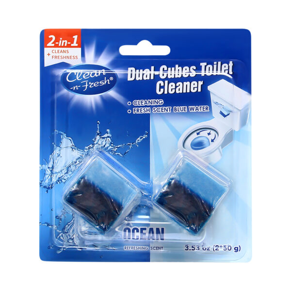 Dual-Cubes Toilet Cleaner Ocean 2pack