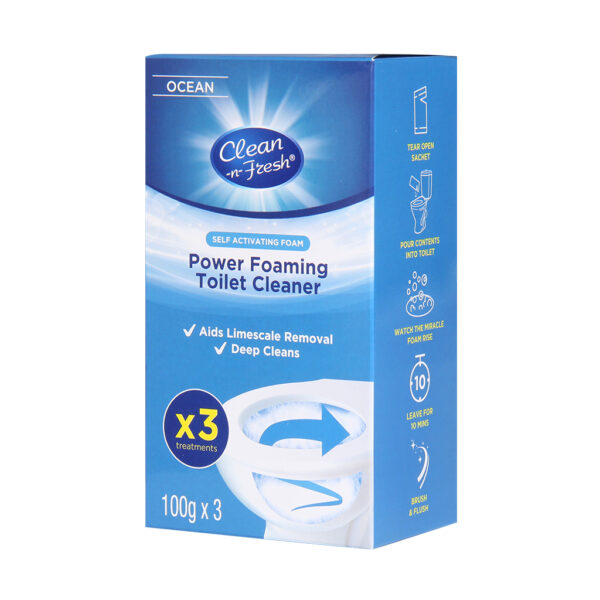 Power Foaming Toilet Cleaner Ocean 3pack