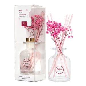 Wine Preserved Aroma Diffuser Set with Babys Breath 90ml