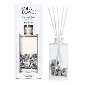 Flroal Reed Diffuser with Aluminum Foil Inside Blue Water 100ml