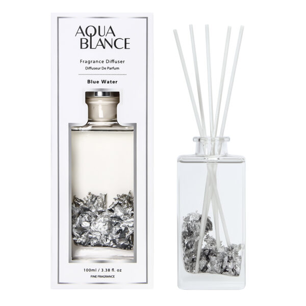 Flroal Reed Diffuser with Aluminum Foil Inside Blue Water 100ml