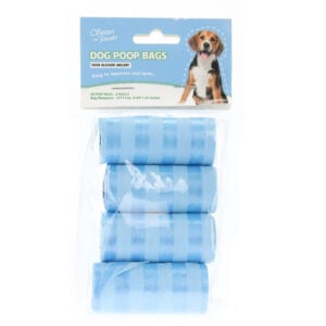 Poop Bags Blue 4 Rolls