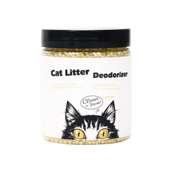 Cats Litter Silicone Beads Air Freshener Jar Lemon 200g