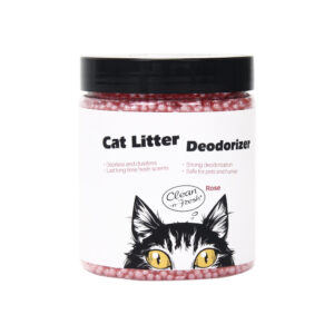 Cats Litter Silicone Beads Air Freshener Jar Rose 200g