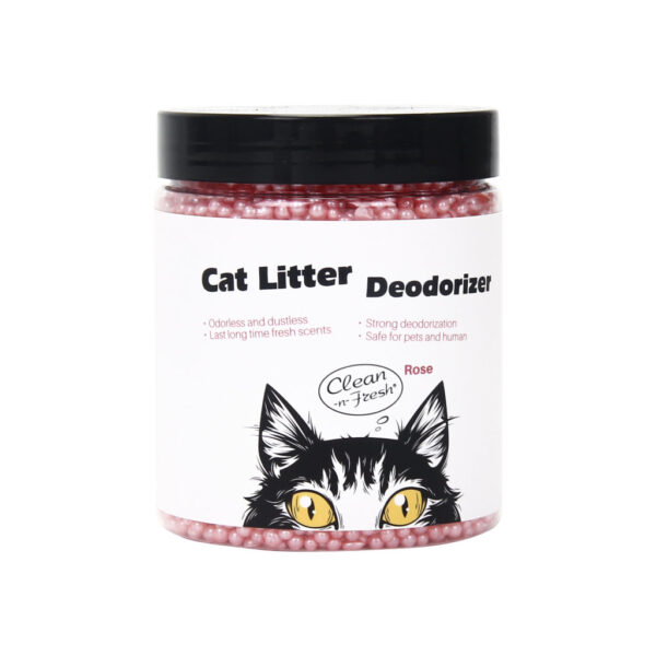 Cats Litter Silicone Beads Air Freshener Jar Rose 200g