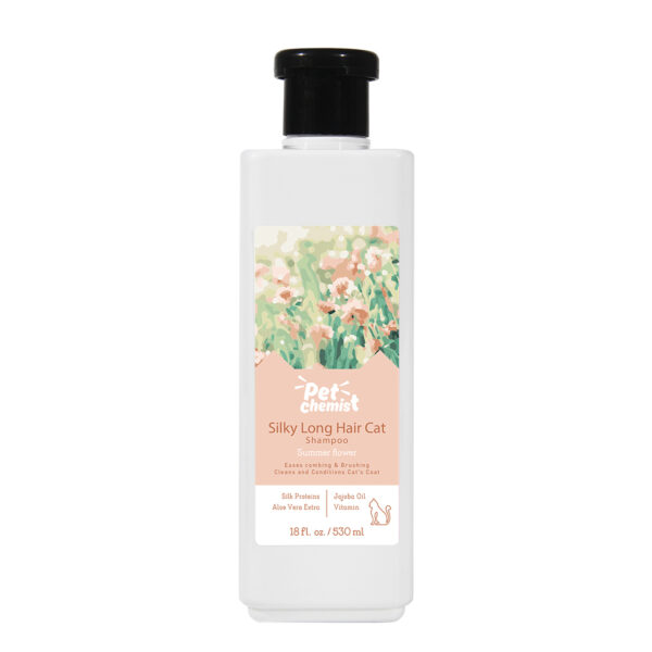 Silky Long-Hair Cat Shampoo Flower 530ml