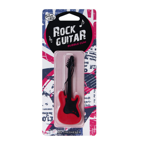 Guitar Shaped Polymer Car Air Freshener Bubble Gum 12g